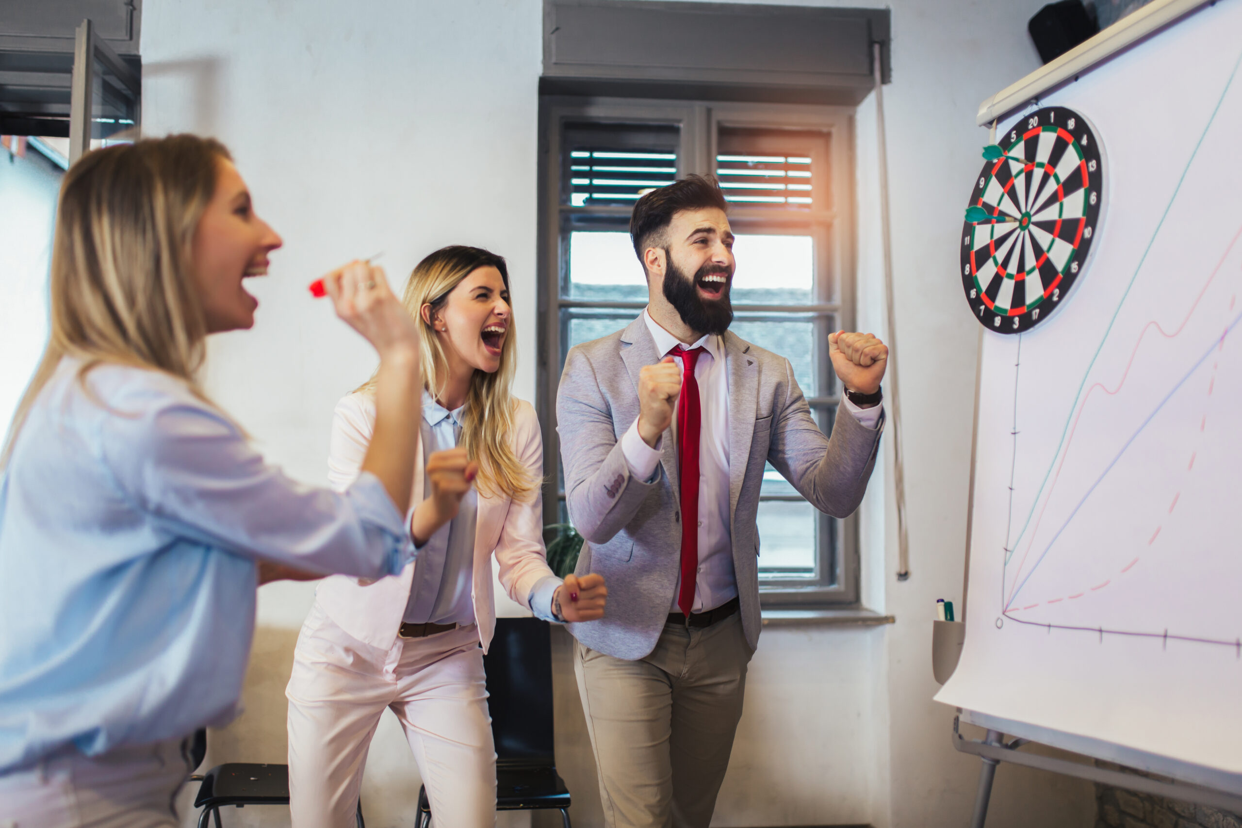 Business people making team training exercise during team buildi